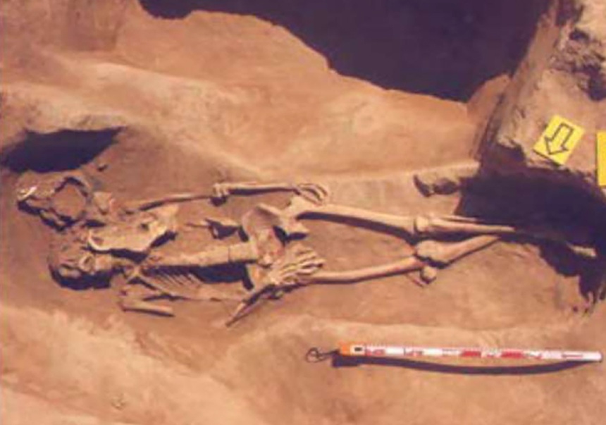 Entierro de la calle Cañete/Quart de València. Foto: Servicio de Arqueología Municipal (SIAM) del Ayuntamiento de València.